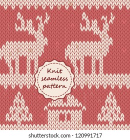 Christmas knitted pattern