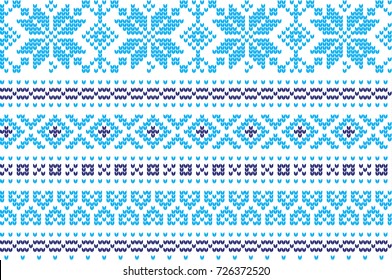 Christmas knitted pattern