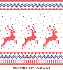 Christmas knitted pattern