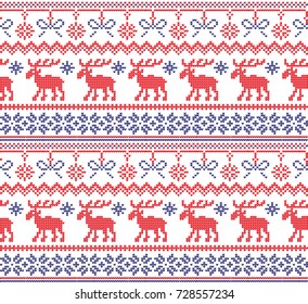 Christmas knitted pattern
