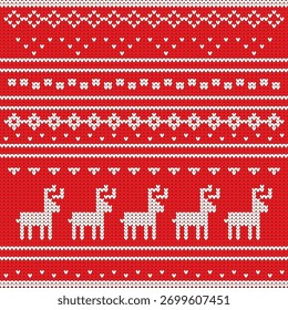 Diseño de Vector de fondo de patrón sin fisuras de punto de Navidades.