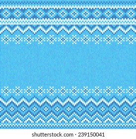 Christmas knitted seamless pattern/ Vector illustration