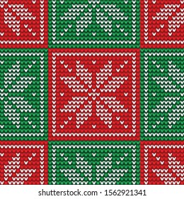 Christmas Knitted Sweater Pattern Wool Knit Texture Imitation