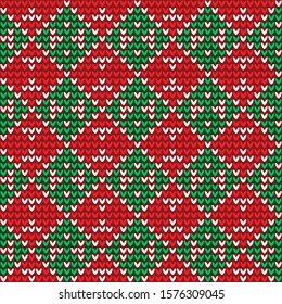 Christmas Knitted Sweater Pattern Wool Knit Texture Imitation