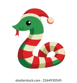 Christmas Krait Vector Illustration Cartoon, Clipart and Line Art for Printable Graphics