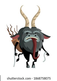 christmas krampus horned fantasy monster