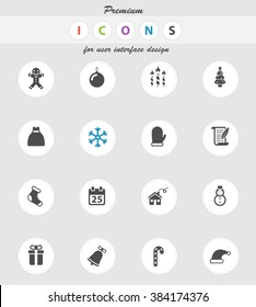 Christmas l vector icons for web sites and user interface