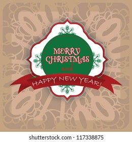 Christmas label