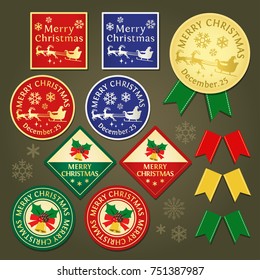Christmas label