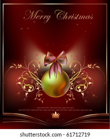 christmas label, background