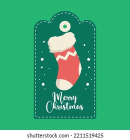 christmas label banner discount sale vector 