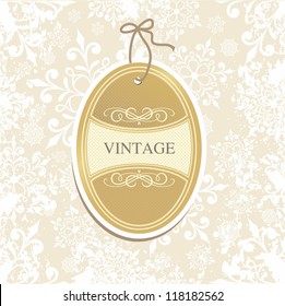 Christmas label design element
