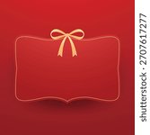 Christmas label. Festive Christmas text box vector. Perfect for seasonal messages or text and greetings.