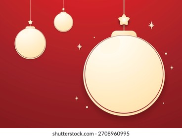 Christmas label. Festive Christmas text box vector. Perfect for seasonal messages or text and greetings.