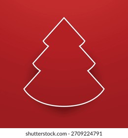 Christmas label. Festive Christmas text box vector. Perfect for seasonal messages or text and greetings.
