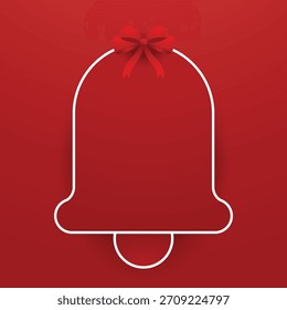Christmas label. Festive Christmas text box vector. Perfect for seasonal messages or text and greetings.