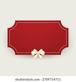 Christmas label. Festive Christmas text box vector. Perfect for seasonal messages or text and greetings.