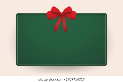Christmas label. Festive Christmas text box vector. Perfect for seasonal messages or text and greetings.