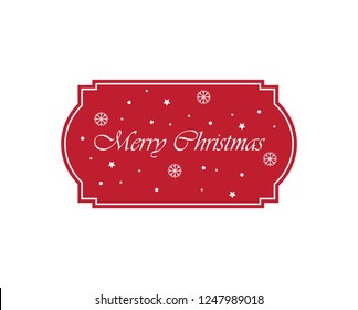 Christmas Label. Perfect for labels, invitations or announcements.