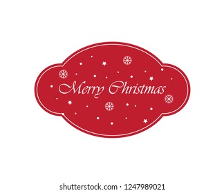 Christmas Label. Perfect for labels, invitations or announcements.