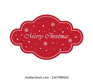 Christmas Label. Perfect for labels, invitations or announcements.