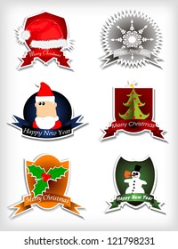 Christmas label set eps10