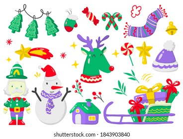 etiqueta de navidad Logotipo vectorial para banner, afiche, volante