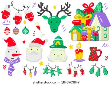 christmas label Vector Logo for banner, poster, flyer