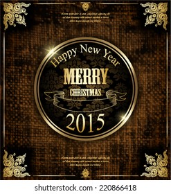 Christmas  label for Xmas and Happy New Year holiday design.