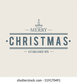 Christmas Labels and Badges Vector Design. Decorations elements 