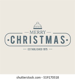 Christmas Labels and Badges Vector Design. Decorations elements 
