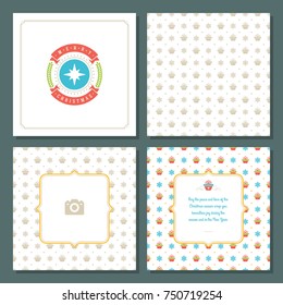 Christmas labels and badges vector design elements set and greeting cards templates. Merry Christmas and Holidays wishes retro typography decoration objects, vintage ornaments.