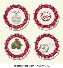 Christmas labels collection