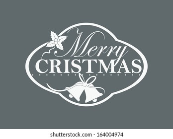 Christmas  labels with design elements and typography. 