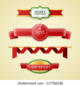 Christmas labels set