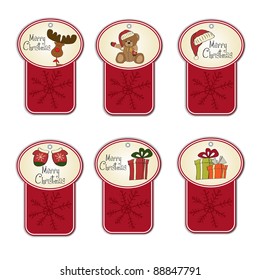 Christmas labels set