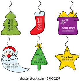 Christmas labels tag