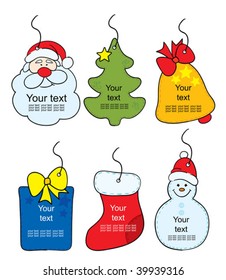 Christmas labels tag