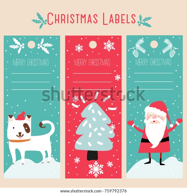 Christmas Label Template Free from image.shutterstock.com