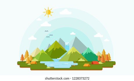 Christmas and Landscape background