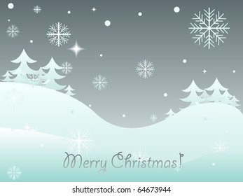 Christmas landscape background