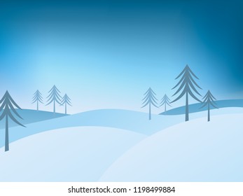christmas landscape with space for your text