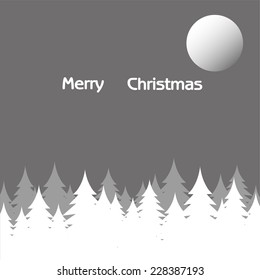 Christmas landscape vector