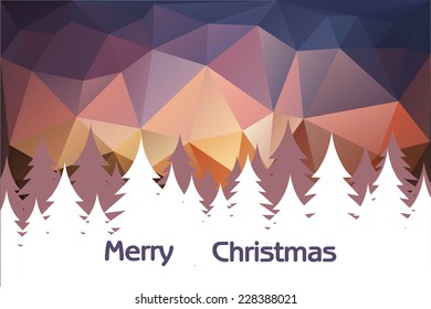 Christmas landscape vector