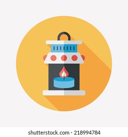 Christmas lantern flat icon with long shadow,eps10