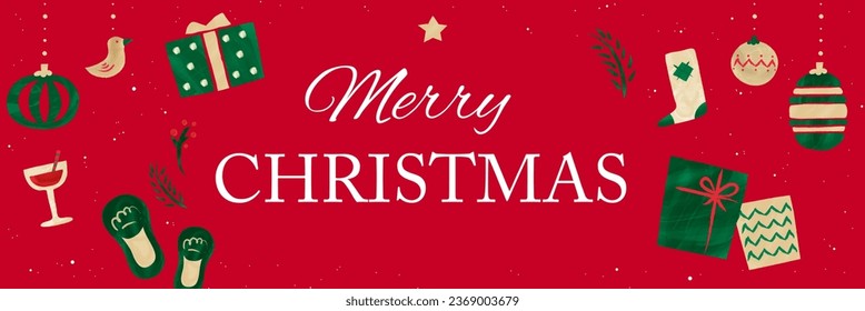 Christmas last template with watercolor touch