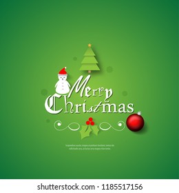 Christmas Layout/Cover. Minimalist Creative Design Concept. Stock Vector Illustration. Modern and Abstract Background