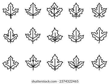 Christmas leaf pattern, doodle style

