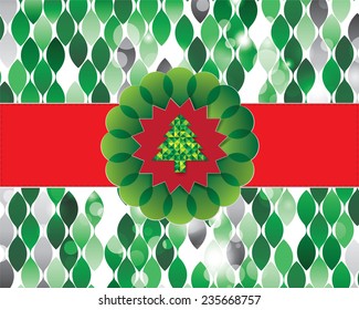 Christmas leaves background