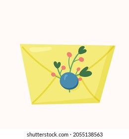 christmas letter in an envelope vector